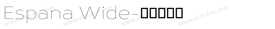 Espana Wide字体转换